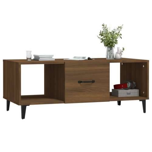 Stolić za kavu boja smeđeg hrasta 102x50x40cm konstruirano drvo - Smeđi hrast 1 Cijena