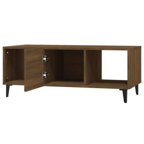 Stolić za kavu boja smeđeg hrasta 102x50x40cm konstruirano drvo - Smeđi hrast 1 Cijena