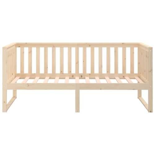 Dnevni krevet bez madraca 90 x 200 cm od masivne borovine - Prirodna 90 x 200 cm Cijena