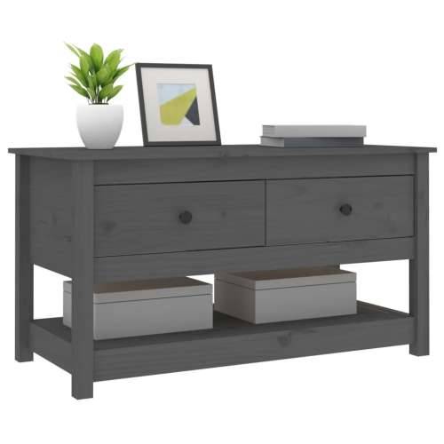 Stolić za kavu sivi 102x49x55 cm od masivne borovine - Siva 1 Cijena
