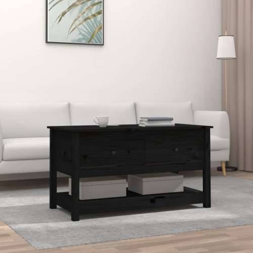 Stolić za kavu crni 102x49x55 cm od masivne borovine - Crna 1 Cijena