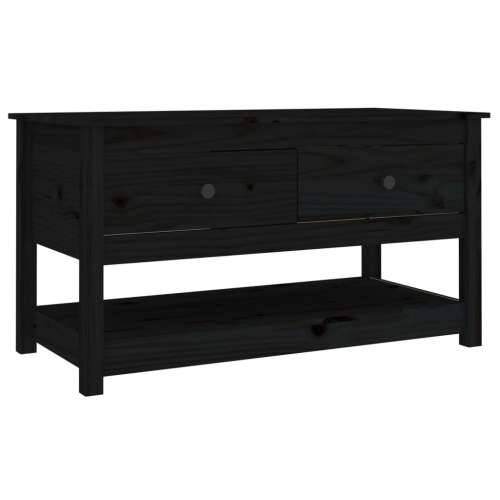 Stolić za kavu crni 102x49x55 cm od masivne borovine - Crna 1 Cijena