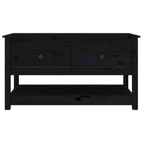 Stolić za kavu crni 102x49x55 cm od masivne borovine - Crna 1 Cijena