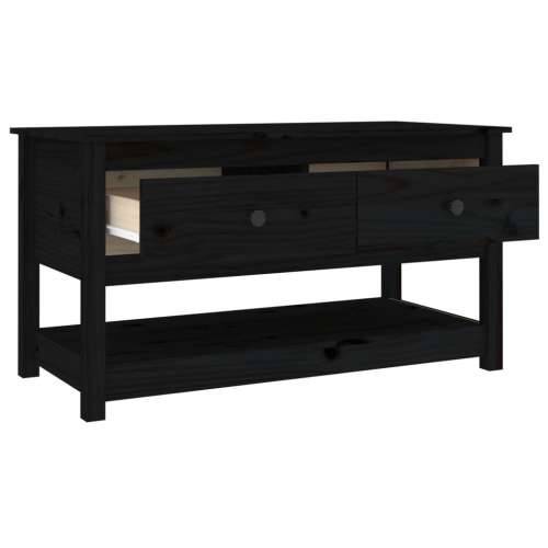 Stolić za kavu crni 102x49x55 cm od masivne borovine - Crna 1 Cijena