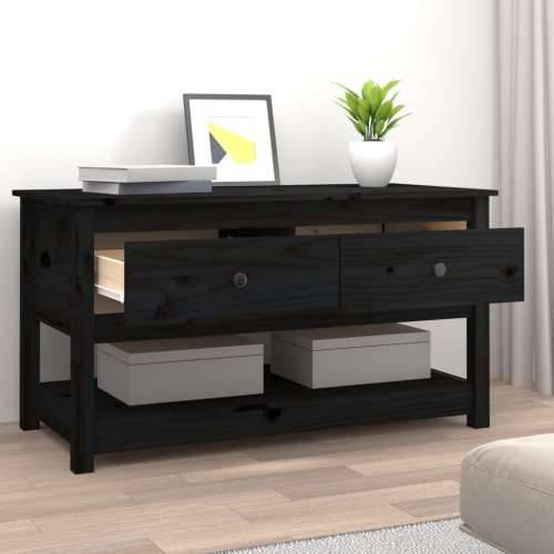 Stolić za kavu crni 102x49x55 cm od masivne borovine - Crna 1 Cijena