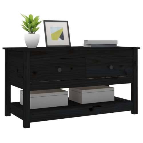 Stolić za kavu crni 102x49x55 cm od masivne borovine - Crna 1 Cijena