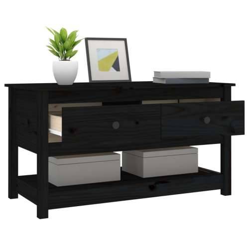 Stolić za kavu crni 102x49x55 cm od masivne borovine - Crna 1 Cijena