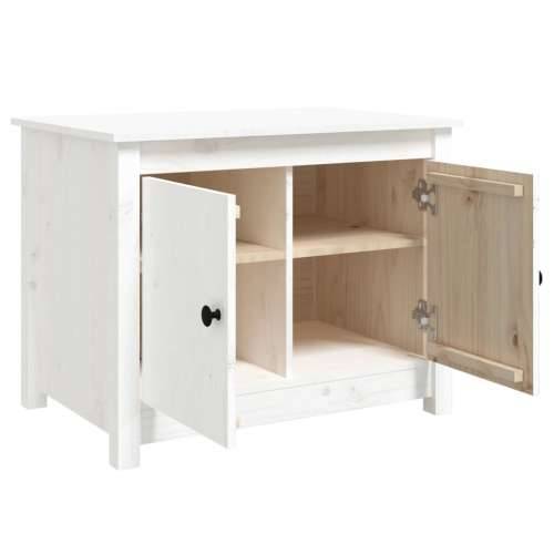 Stolić za kavu bijeli 71 x 49 x 55 cm od masivne borovine - Bijela 1 Cijena