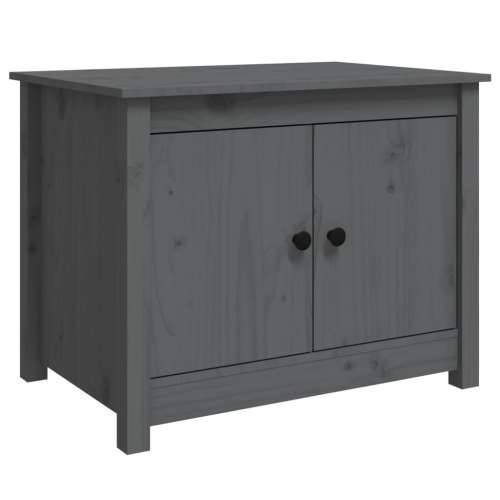 Stolić za kavu sivi 71 x 49 x 55 cm od masivne borovine - Siva 1 Cijena