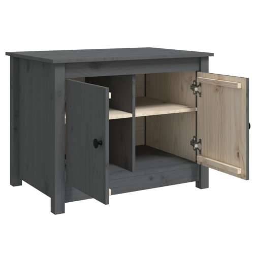 Stolić za kavu sivi 71 x 49 x 55 cm od masivne borovine - Siva 1 Cijena