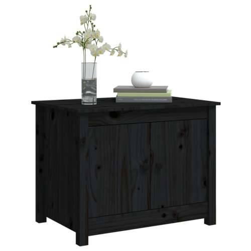 Stolić za kavu crni 71 x 49 x 55 cm od masivne borovine - Crna 1 Cijena