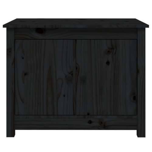 Stolić za kavu crni 71 x 49 x 55 cm od masivne borovine - Crna 1 Cijena