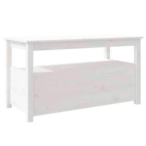 Stolić za kavu bijeli 102 x 49 x 55 cm od masivne borovine - Bijela 1 Cijena