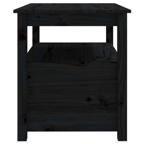 Stolić za kavu crni 71 x 49 x 55 cm od masivne borovine - Crna 1 Cijena