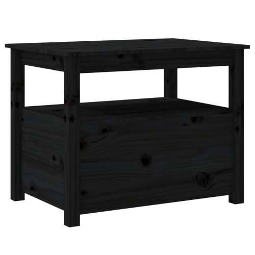 Stolić za kavu crni 71 x 49 x 55 cm od masivne borovine - Crna 1 Cijena
