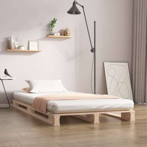 Krevet od paleta 100 x 200 cm od masivne borovine - Prirodna 100 x 200 cm Cijena