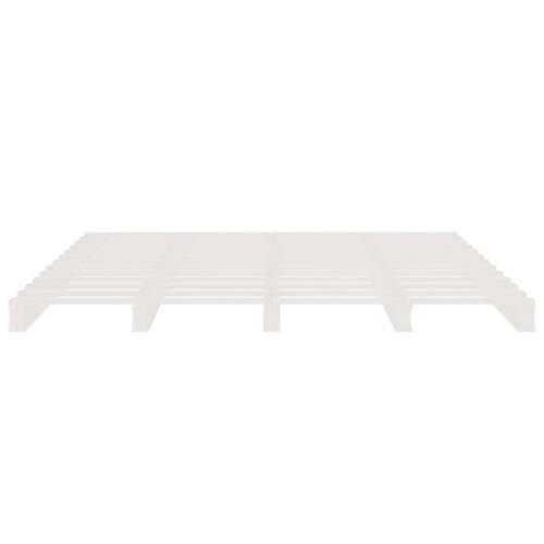 Krevet od paleta bijeli 135x190 cm masivna borovina bračni - Bijela 135 x 190 cm Cijena
