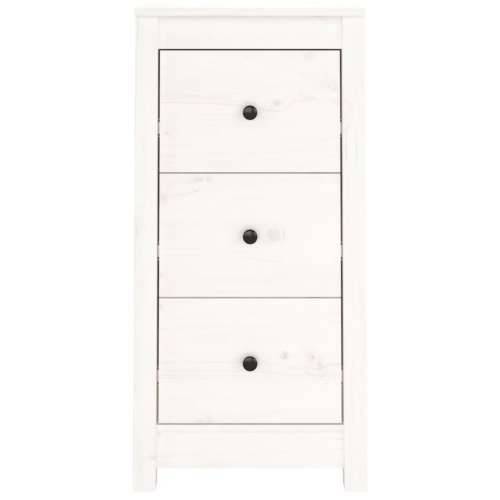 Komoda bijela 40x35x80 cm od masivne borovine - Bijela 1 Ormarić s 3 ladice Cijena