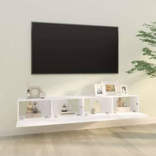 Zidni TV ormarići 2 kom bijeli 100x30x30 cm konstruirano drvo - Bijela 2 Cijena