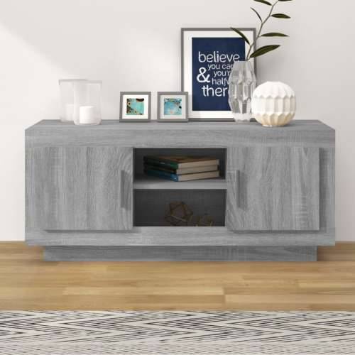 TV ormarić boja hrasta sonome 102x35x45 cm konstruirano drvo - Sivi hrast sonoma 1 Cijena