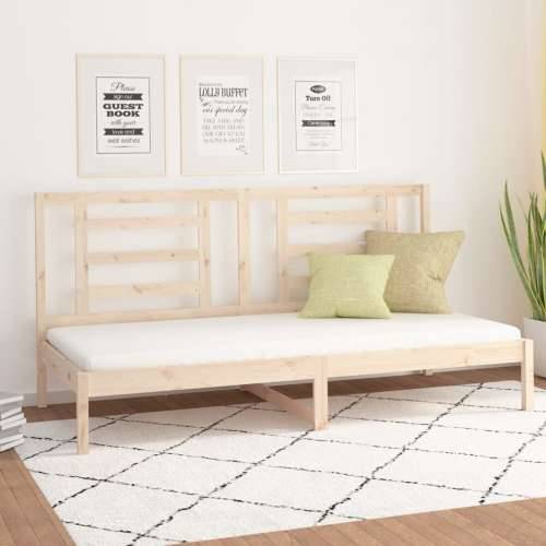 Dnevni krevet bez madraca 90 x 200 cm od masivne borovine - Prirodna 90 x 200 cm Cijena