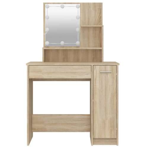 Toaletni stolić LED boja hrasta sonome 86,5 x 35 x 136 cm - sonoma hrast 1 Cijena