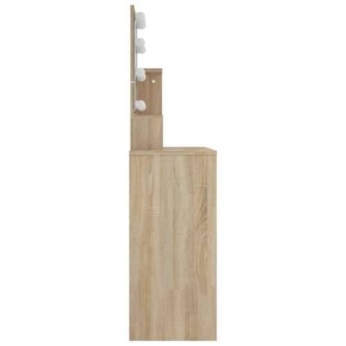 Toaletni stolić LED boja hrasta sonome 86,5 x 35 x 136 cm - sonoma hrast 1 Cijena
