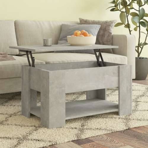 Stolić za kavu boja betona 79 x 49 x 41 cm konstruirano drvo - Beton siva 79 x 49 x 42.5 cm 1 Cijena