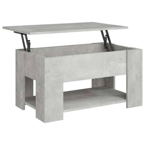 Stolić za kavu boja betona 79 x 49 x 41 cm konstruirano drvo - Beton siva 79 x 49 x 42.5 cm 1 Cijena