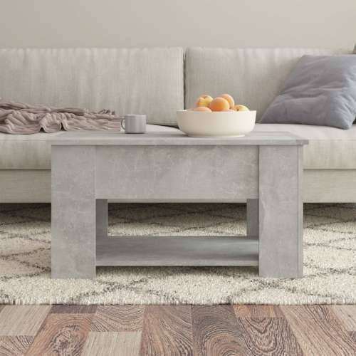Stolić za kavu boja betona 79 x 49 x 41 cm konstruirano drvo - Beton siva 79 x 49 x 42.5 cm 1 Cijena