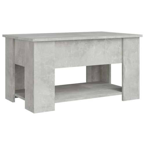 Stolić za kavu boja betona 79 x 49 x 41 cm konstruirano drvo - Beton siva 79 x 49 x 42.5 cm 1 Cijena