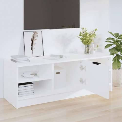 TV ormarić bijeli 102 x 35,5 x 36,5 cm od konstruiranog drva - Bijela 1 Cijena