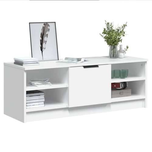 TV ormarić bijeli 102 x 35,5 x 36,5 cm od konstruiranog drva - Bijela 1 Cijena