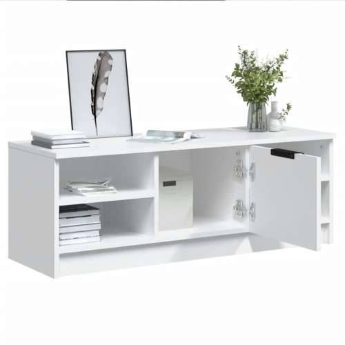 TV ormarić bijeli 102 x 35,5 x 36,5 cm od konstruiranog drva - Bijela 1 Cijena