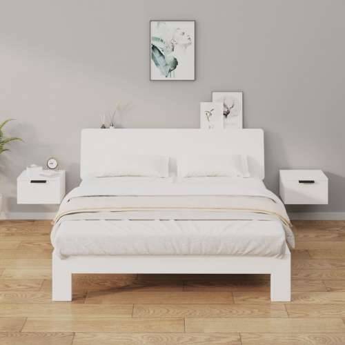 Zidni noćni ormarići 2 kom bijeli 34 x 30 x 20 cm - Bijela 2 Cijena