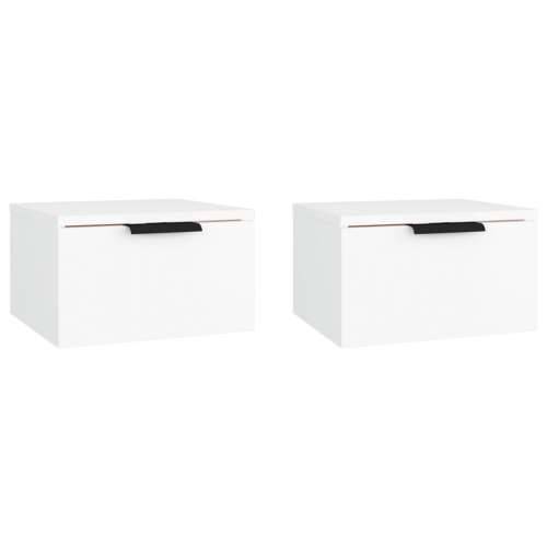 Zidni noćni ormarići 2 kom bijeli 34 x 30 x 20 cm - Bijela 2 Cijena
