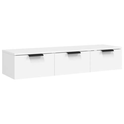 Zidni ormarić bijeli 102 x 30 x 20 cm od konstruiranog drva - Bijela 1 Cijena