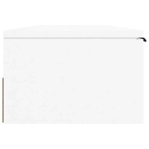 Zidni ormarić bijeli 102 x 30 x 20 cm od konstruiranog drva - Bijela 1 Cijena