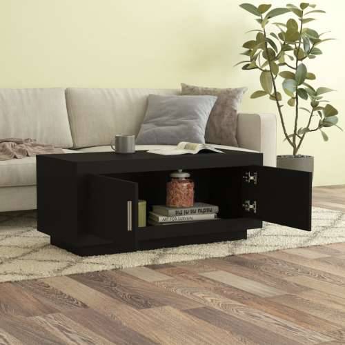 Stolić za kavu crni 102 x 50 x 45 cm od konstruiranog drva - Crna 1 Cijena