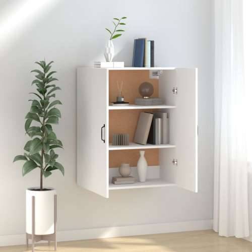 Viseći ormarić bijeli 69,5 x 34 x 90 cm od konstruiranog drva - Bijela 1 Cijena