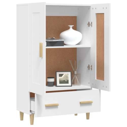 Visoka komoda bijela 70 x 31 x 115 cm od konstruiranog drva Bijela 1 Cijena