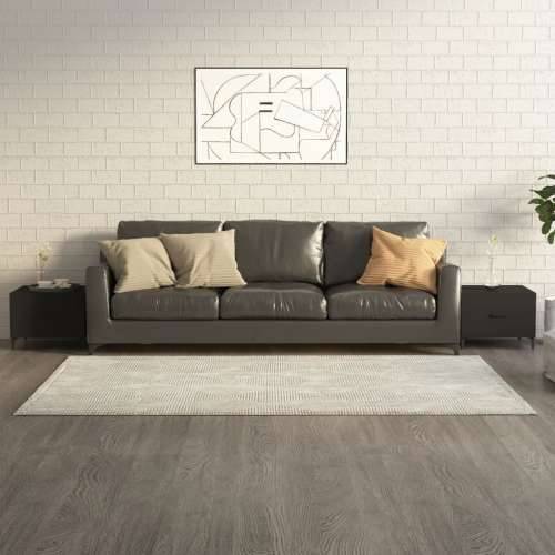 Stolić za kavu s metalnim nogama 2 kom crni 50 x 50 x 40 cm - Crna 2 Cijena