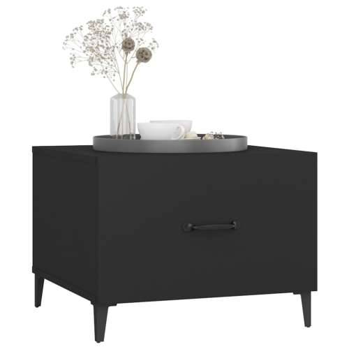 Stolić za kavu s metalnim nogama 2 kom crni 50 x 50 x 40 cm - Crna 2 Cijena