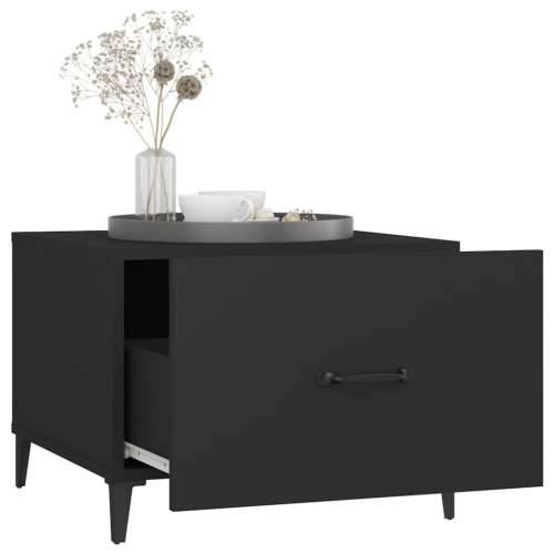 Stolić za kavu s metalnim nogama 2 kom crni 50 x 50 x 40 cm - Crna 2 Cijena