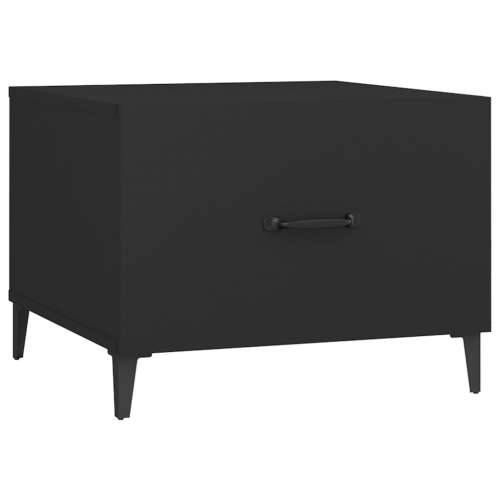 Stolić za kavu s metalnim nogama 2 kom crni 50 x 50 x 40 cm - Crna 2 Cijena