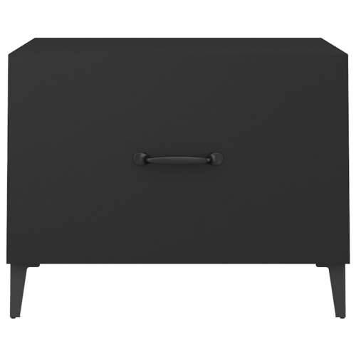 Stolić za kavu s metalnim nogama 2 kom crni 50 x 50 x 40 cm - Crna 2 Cijena