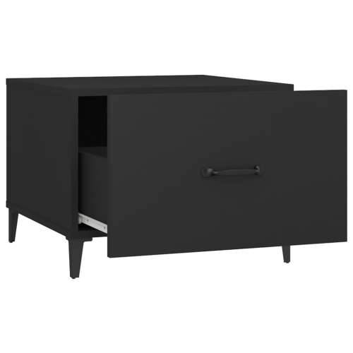 Stolić za kavu s metalnim nogama 2 kom crni 50 x 50 x 40 cm - Crna 2 Cijena