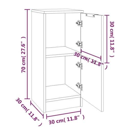 Komode boja dimljenog hrasta 30x30x70cm konstruirano drvo - Dimljeni hrast 1 Cijena