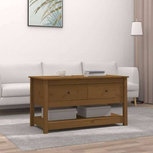 Stolić za kavu boja meda 102 x 49 x 55 cm od masivne borovine - boja meda 1 Cijena