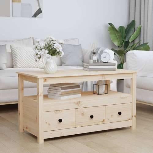 Stolić za kavu 102 x 49 x 55 cm od masivne borovine - Prirodna 1 Cijena